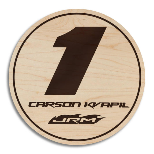 Carson Kvapil #1 Wooden Coaster
