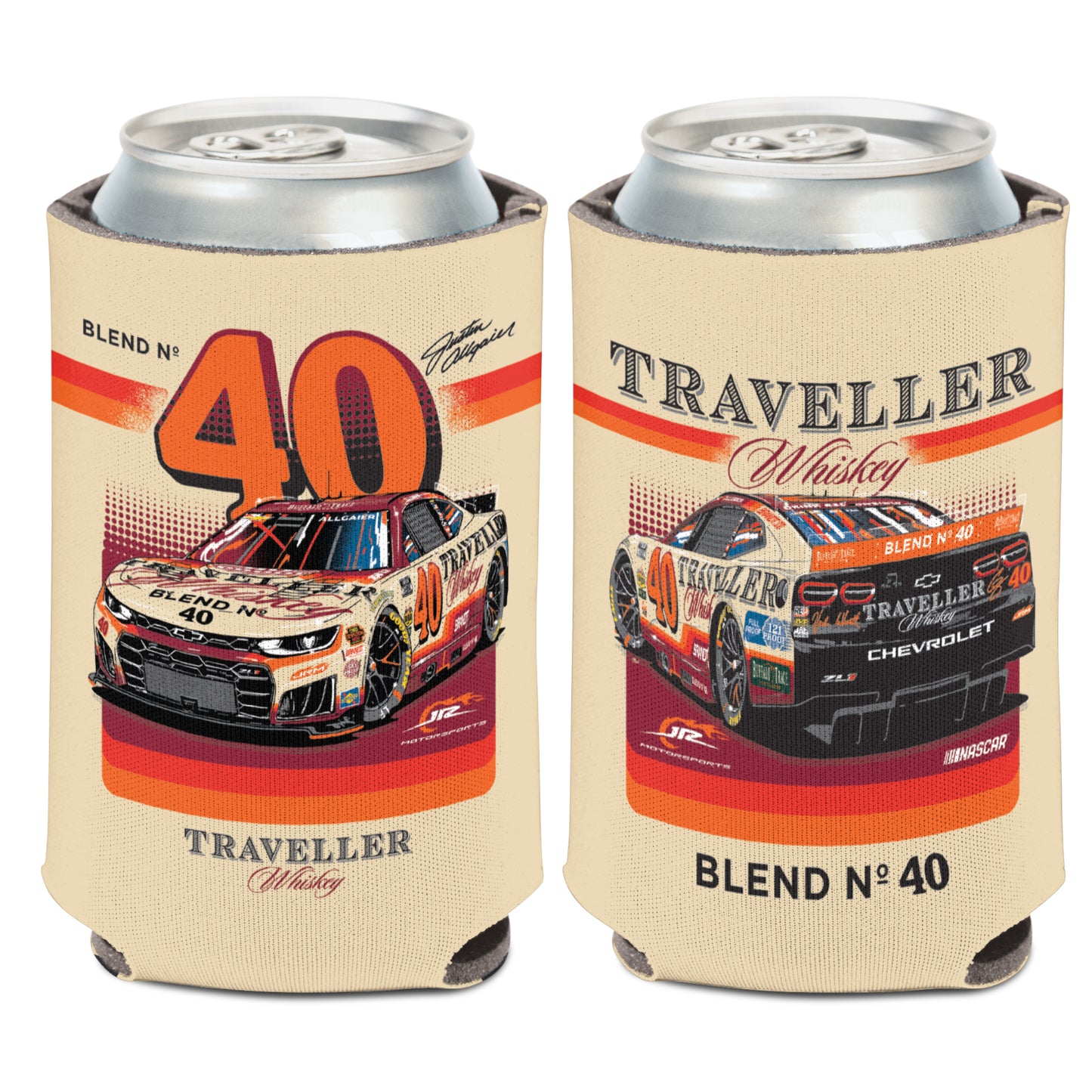 Justin Allgaier #40 2026 Traveller Whiskey Can Cooler