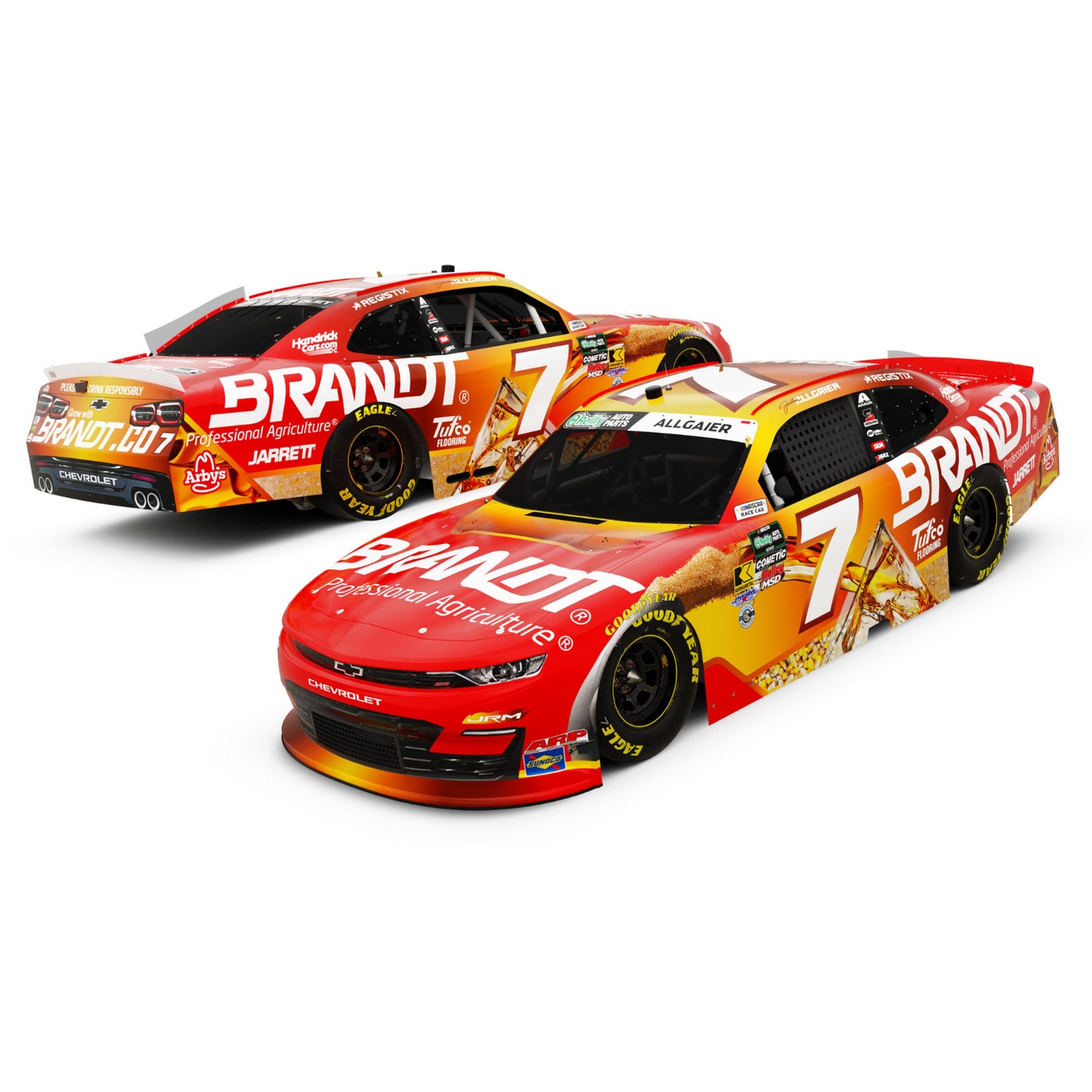 Justin Allgaier #7 2026 Brandt Whiskey 1:64 Hard Top Die-Cast