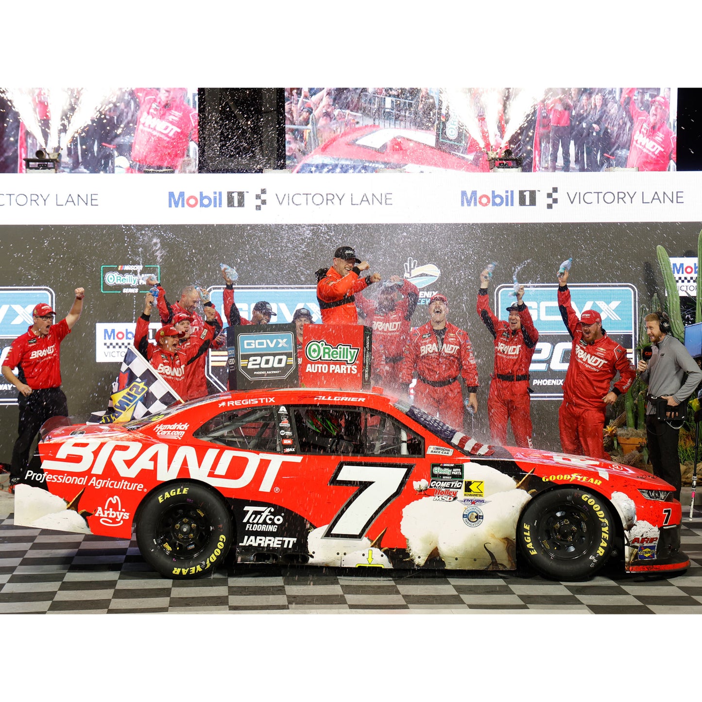 Justin Allgaier #7 2026 Phoenix 1 O'Reilly RACE WIN 1:64 Die-Cast