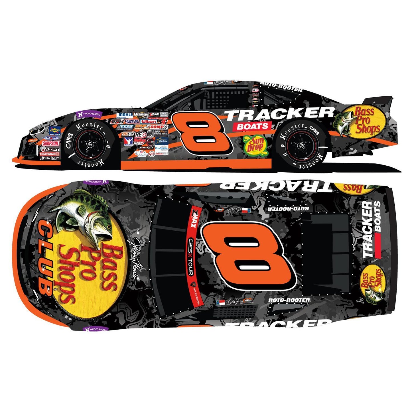 Dale Earnhardt Jr #8 2026 Bass Pro Shops / Tracker Boats 1:24 HO Die-Cast