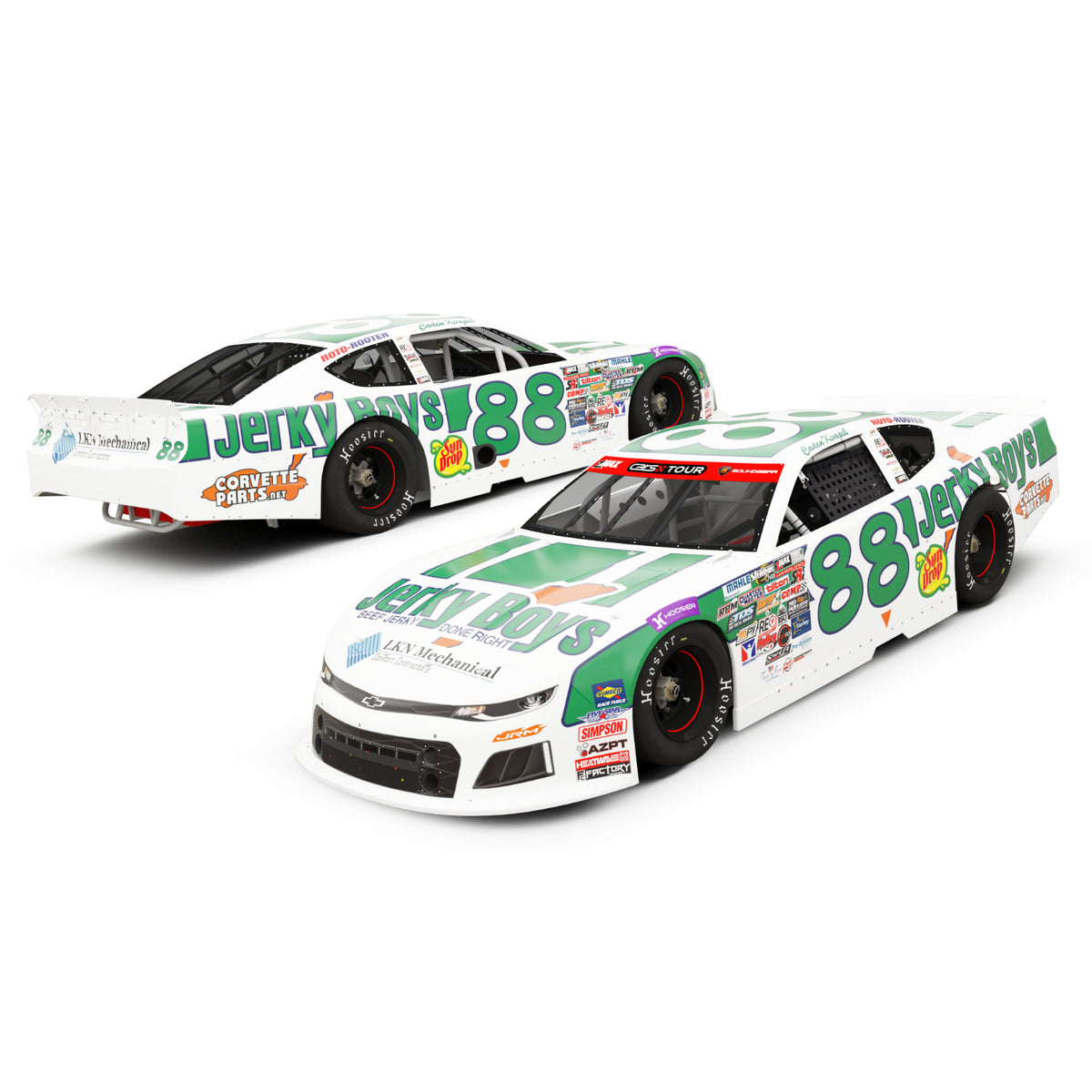 Autographed Caden Kvapil #88 2026 Jerky Boys Throwback 1:24 HO Die-Cast