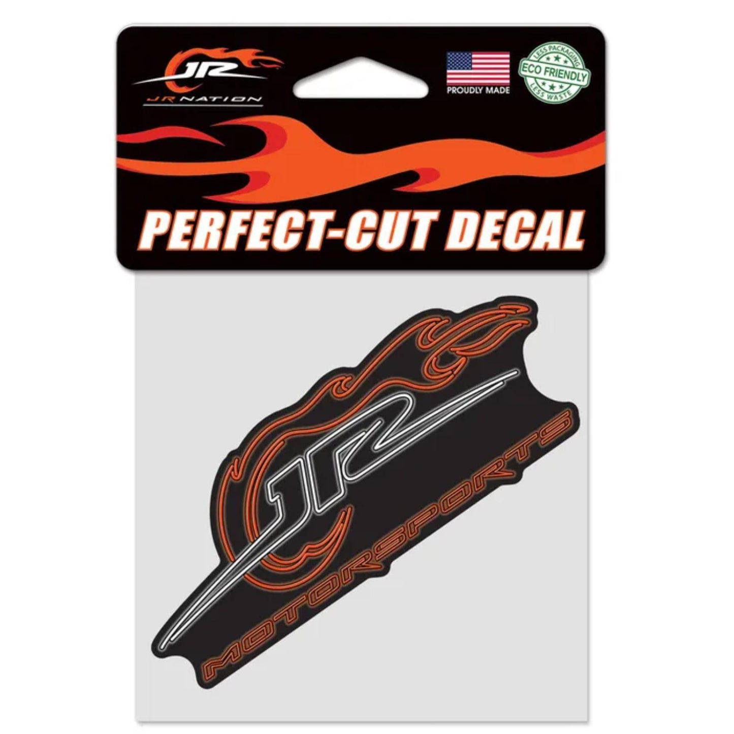 JR Motorsports Neon Logo Perfect Cut 4" x 4" Decal