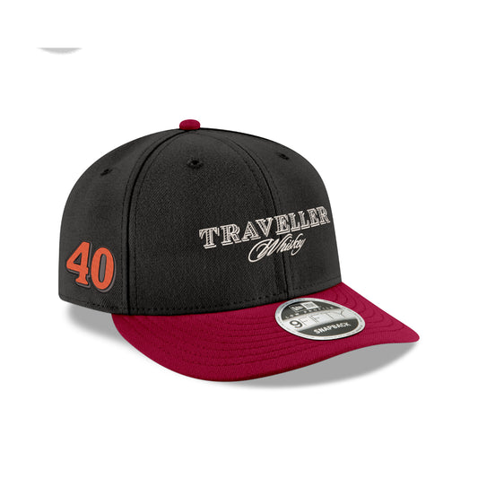 Justin Allgaier #40 Traveller Whiskey Black New Era Low Profile 9FIFTY Cap