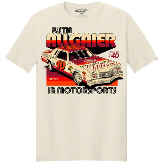 Justin Allgaier #40 Traveller Whiskey Natural T-shirt
