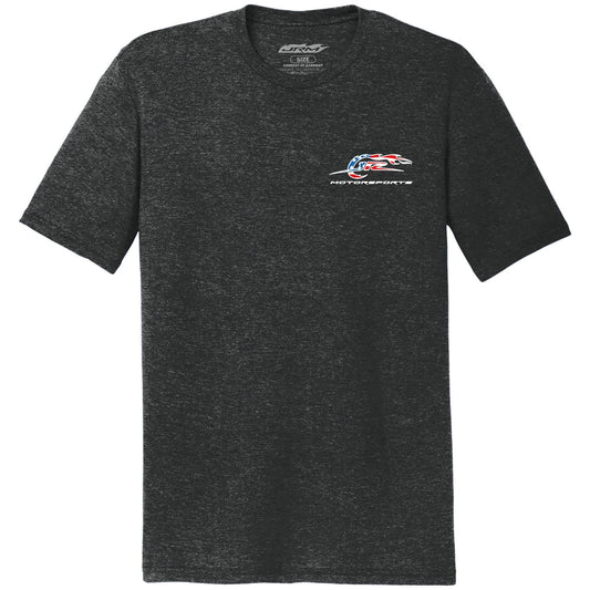 JR Motorsports Black Heather Flag T-shirt