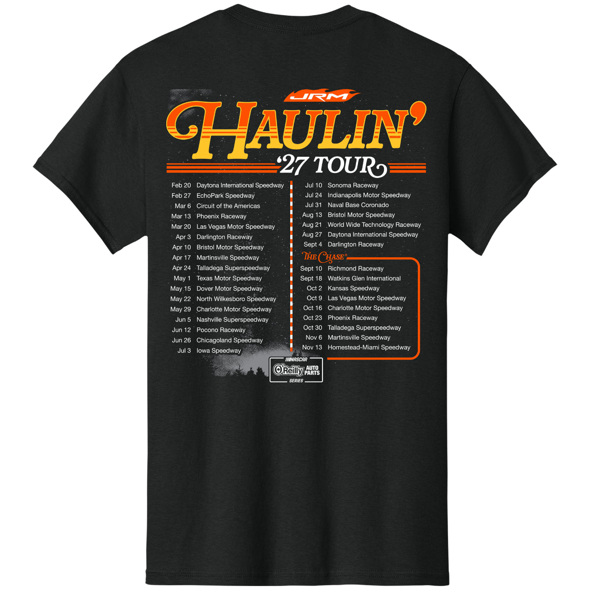 JR Motorsports Haulin' 2027 Tour T-shirt