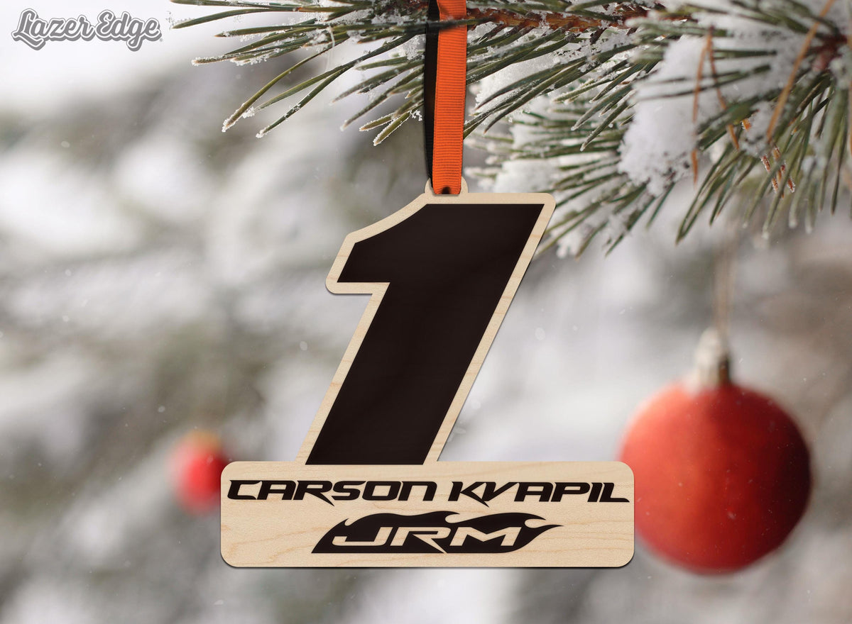 Carson Kvapil #1 Wooden Ornament