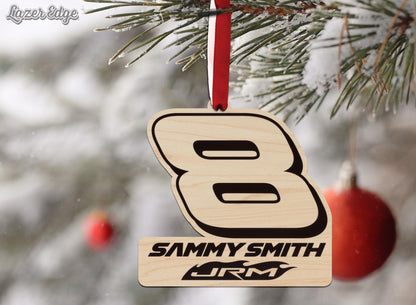 Sammy Smith #8 Wooden Ornament