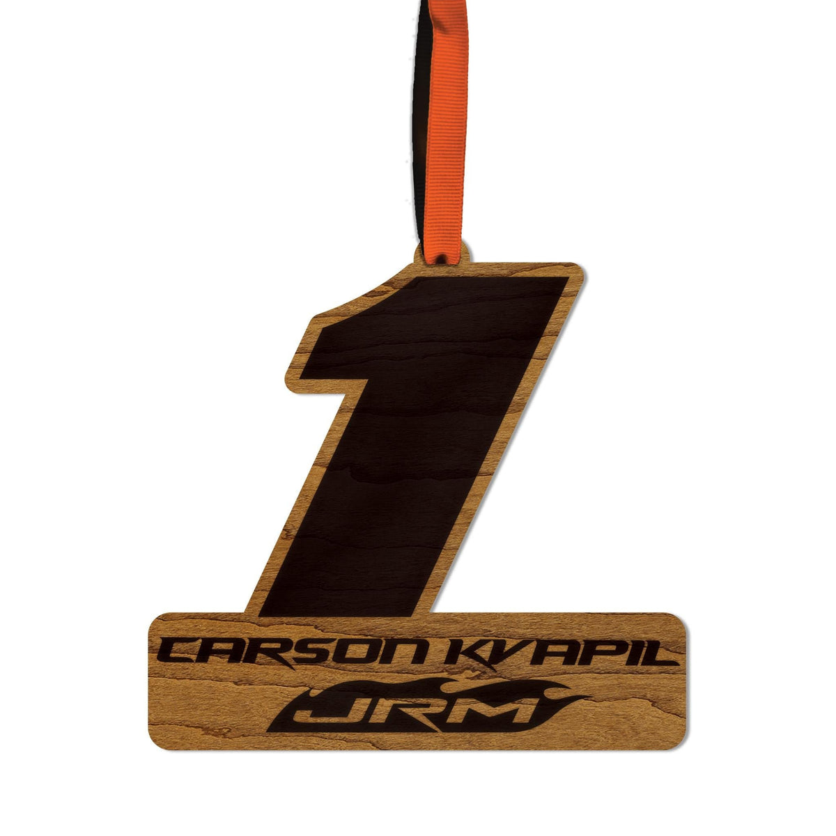 Carson Kvapil #1 Wooden Ornament