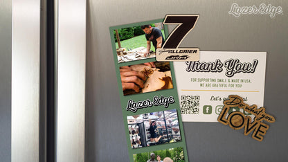 Justin Allgaier #7 Wooden Magnet