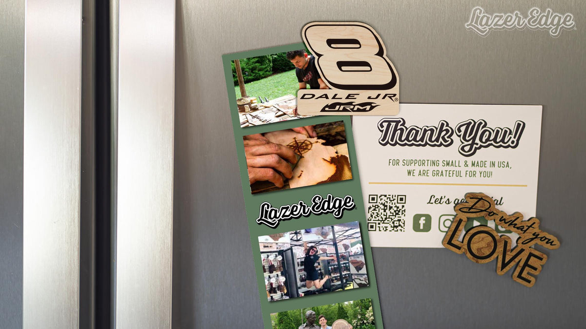 Dale Earnhardt Jr. #8 Wooden Magnet