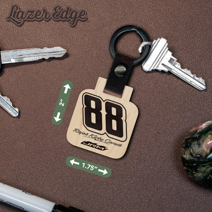 Rajah Caruth #88 Wooden Keychain
