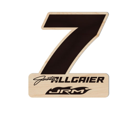 Justin Allgaier #7 Wooden Magnet