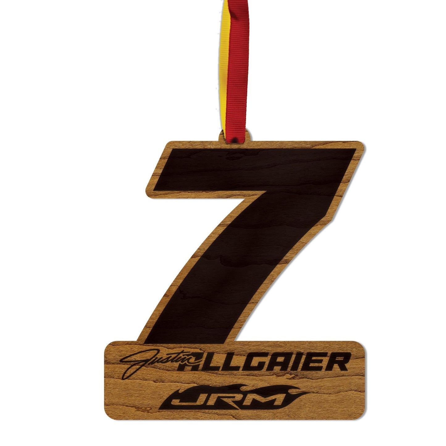 Justin Allgaier #7 Wooden Ornament