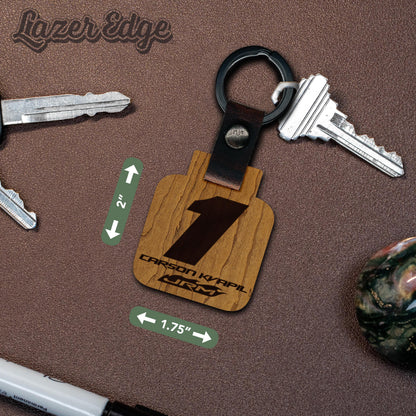 Carson Kvapil #1 Wooden Keychain