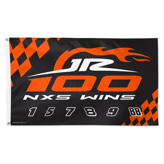 JR Motorsports 100 Wins 3' x 5' Flag
