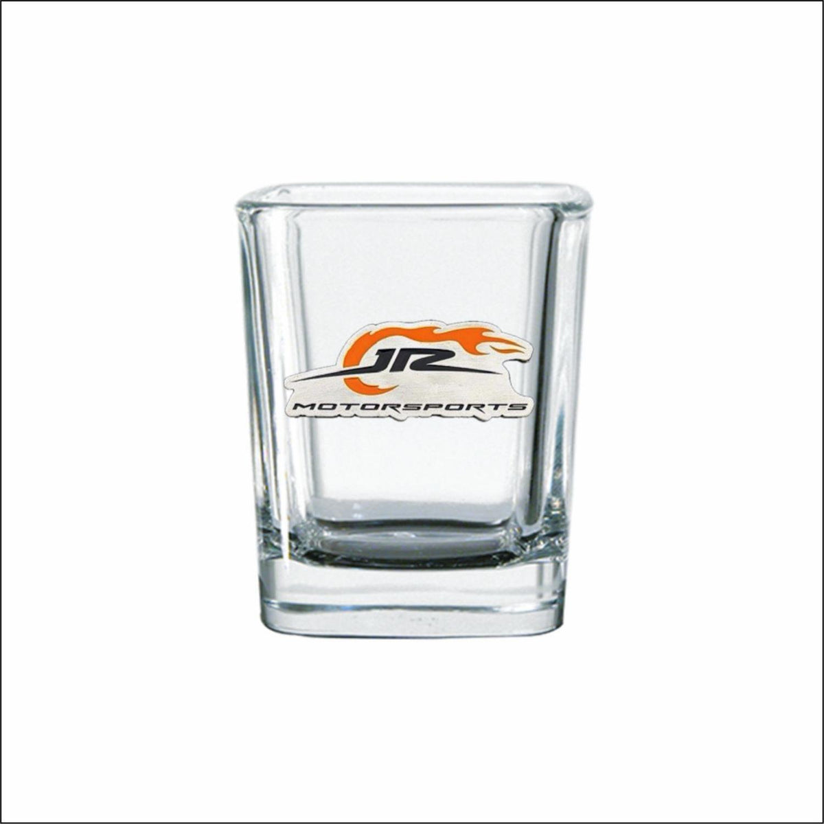 JR Motorsports Pewter Logo Square Shot Glass
