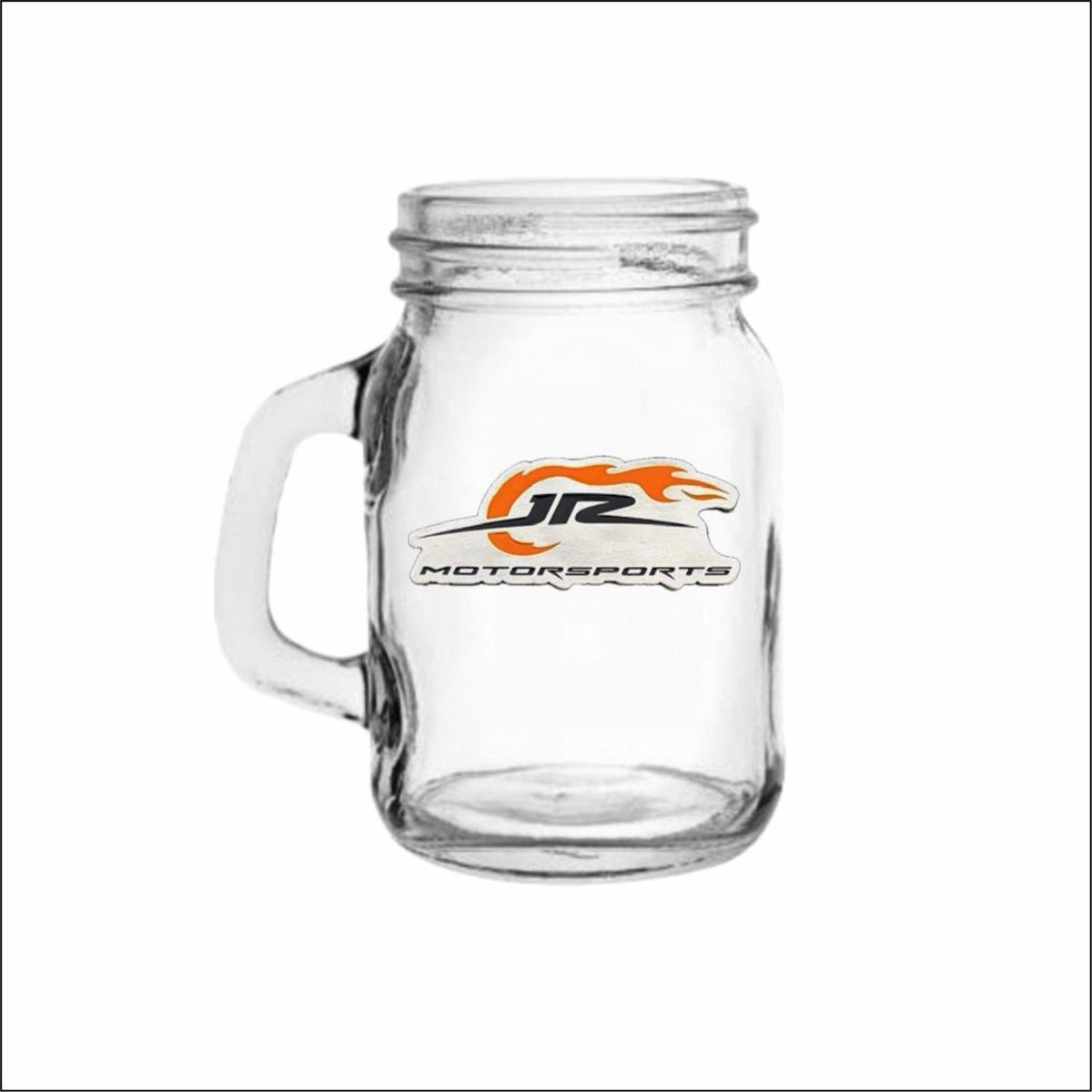 JR Motorsports Pewter Logo Mason Jar Shot Glass