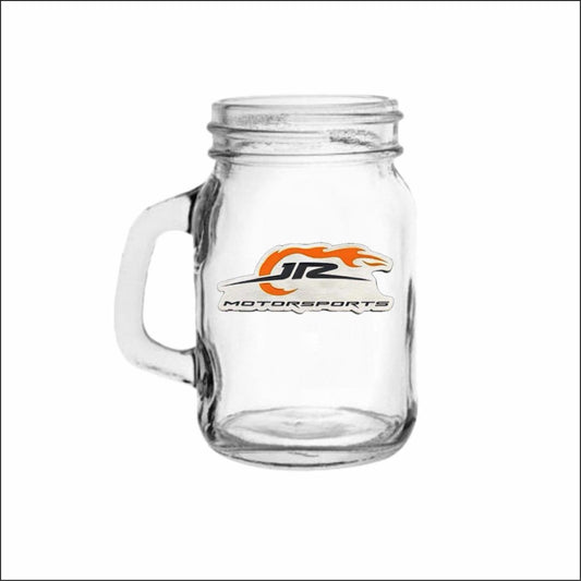 JR Motorsports Pewter Logo Mason Jar Shot Glass