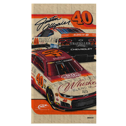 Justin Allgaier #40 Traveller Whiskey Beach Towel