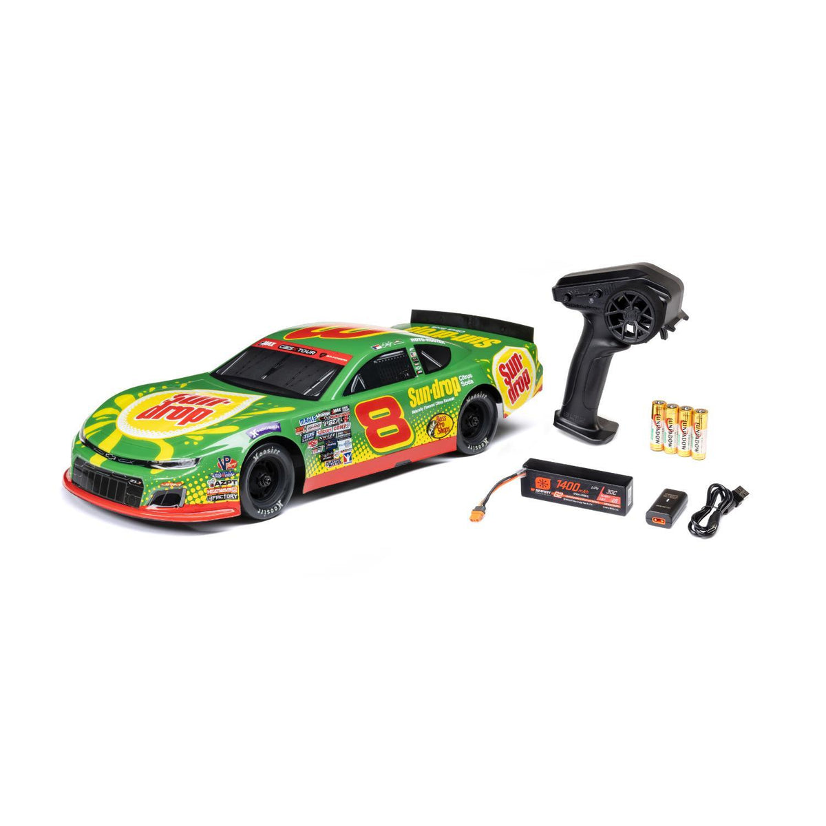 Dale Earnhardt Jr #8 2025 Sun Drop Chevrolet ZL1 2S AWD 1/12 Scale Remote Control Car