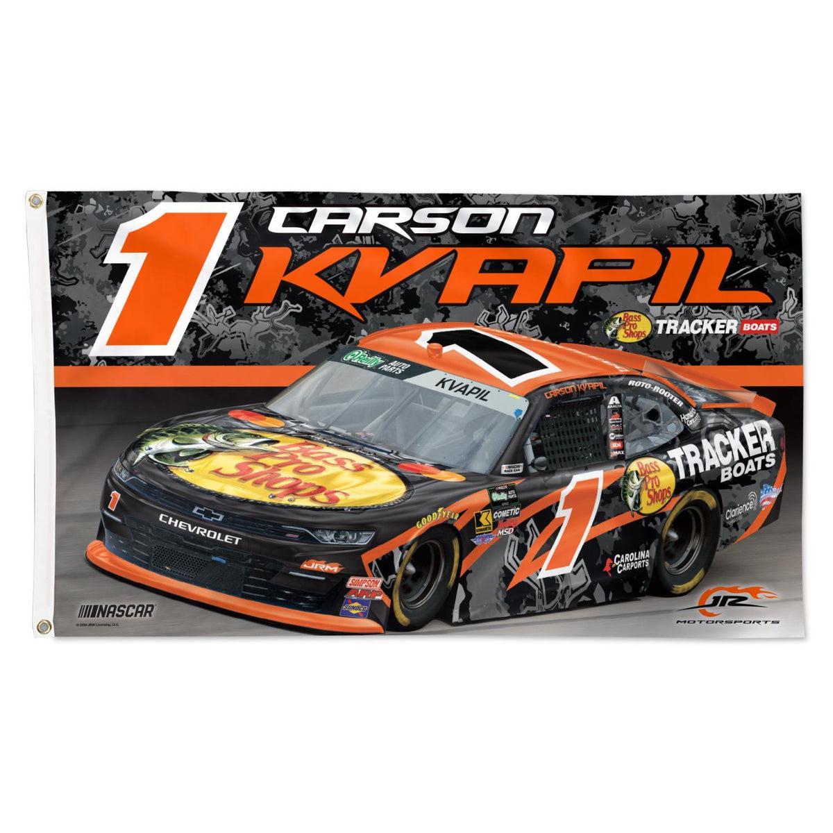Carson Kvapil #1 Bass Pro Shops Deluxe 3' x 5' Flag