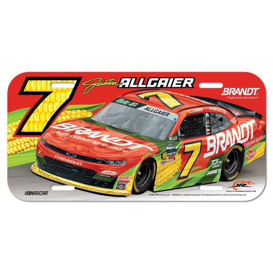 Justin Allgaier #7 2026 Brandt License Plate
