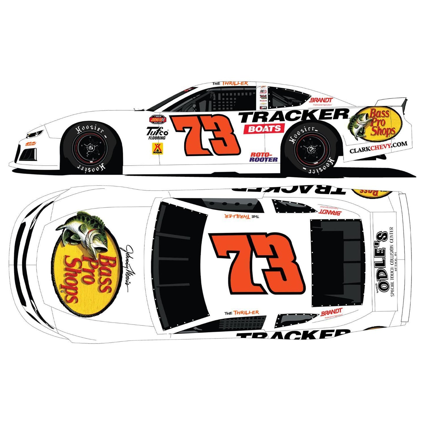 Dual Autographed Wyatt Miller #73 2026 Bass Pro Shops 1:24 HO Die-Cast