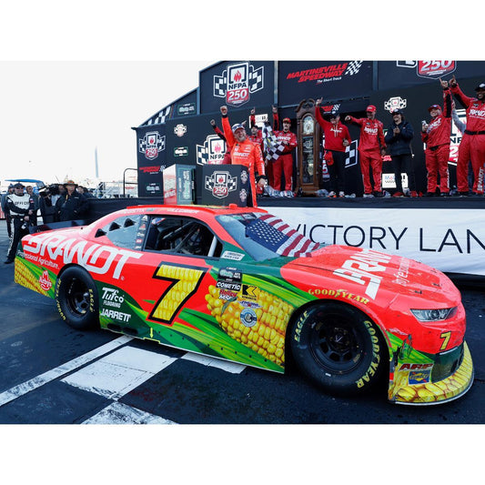 AUTOGRAPHED Justin Allgaier #7 2026 Martinsville 1 NOAPS RACE WIN 1:24 HO Die-Cast