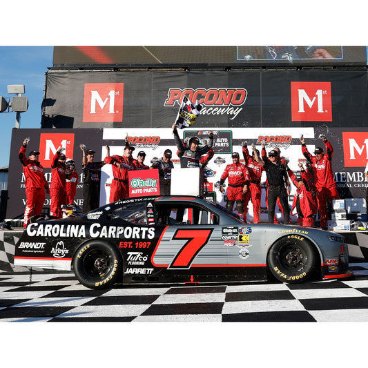 AUTOGRAPHED Justin Allgaier #7 2026 Pocono RACE WIN 1:24 Die-Cast