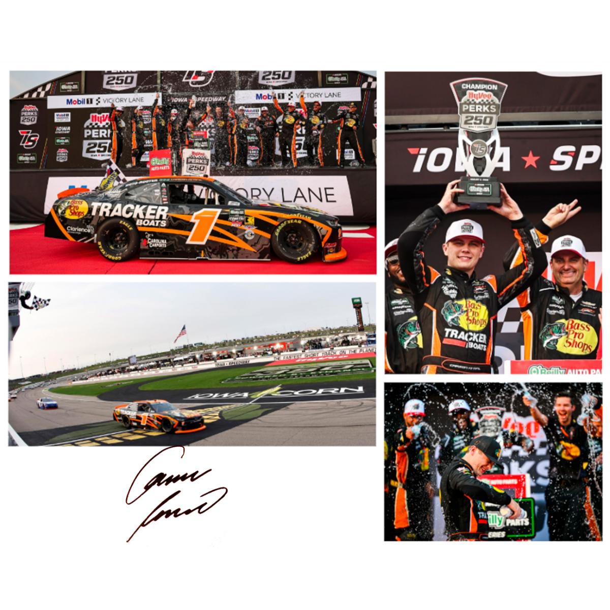 Commemorative Carson Kvapil #1 AUTOGRAPHED 2026 8" x 10" Victory Lane Photo - Iowa