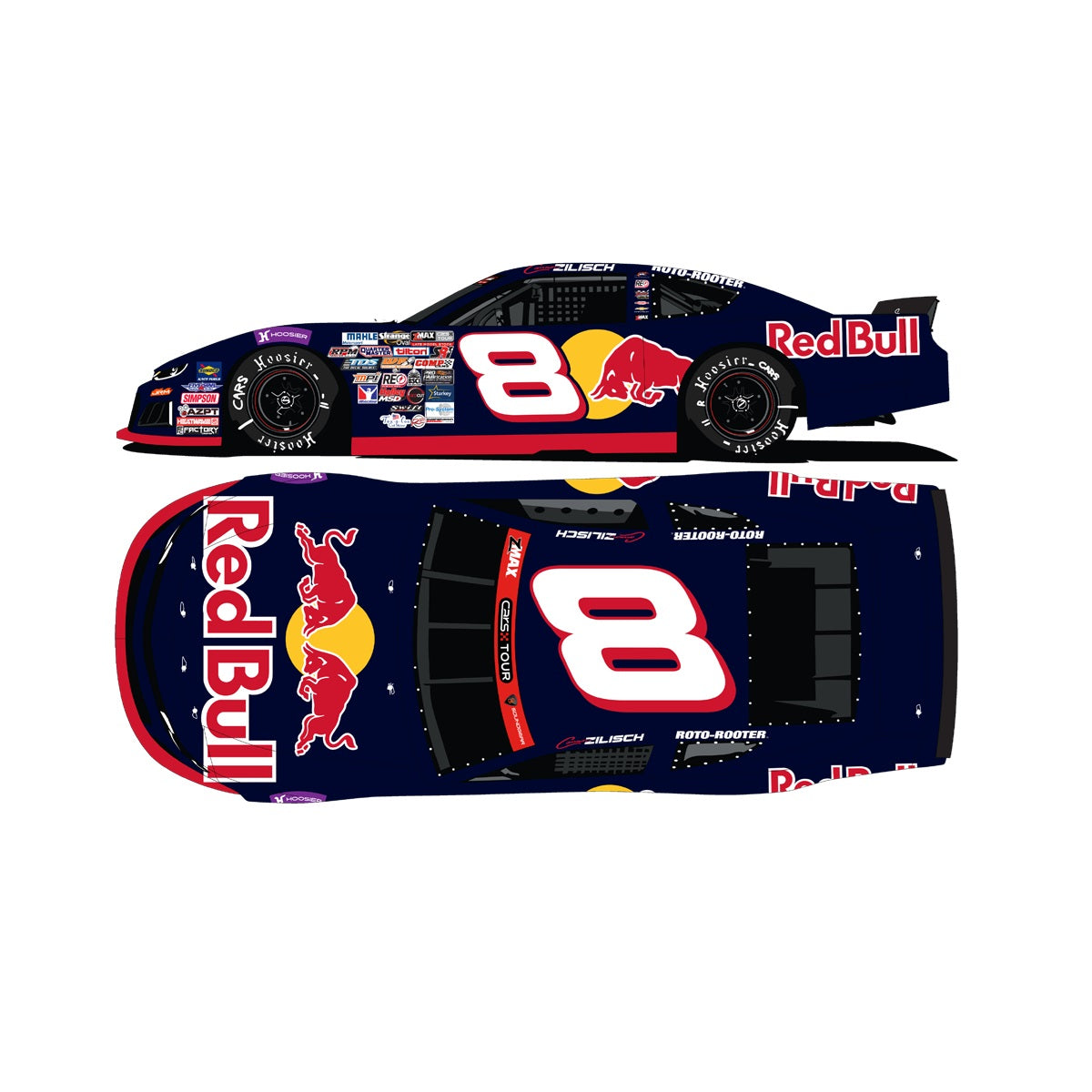 Connor Zilisch #8 2026 Red Bull 1:24 Late Model HO Die-Cast