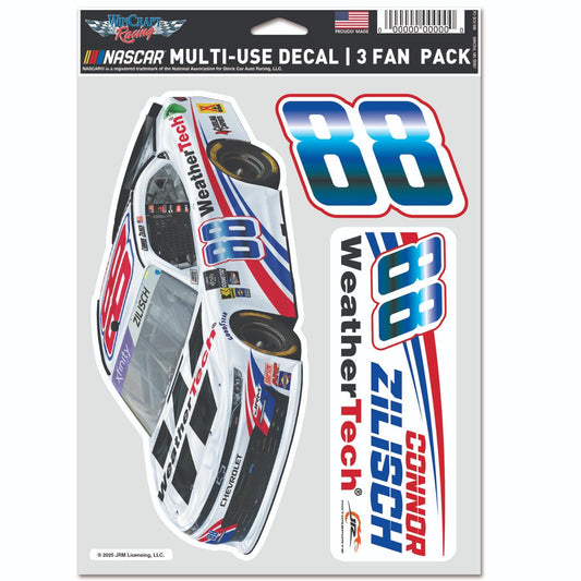 Connor Zilisch #88 WeatherTech Multi-Use Decal 3 pack