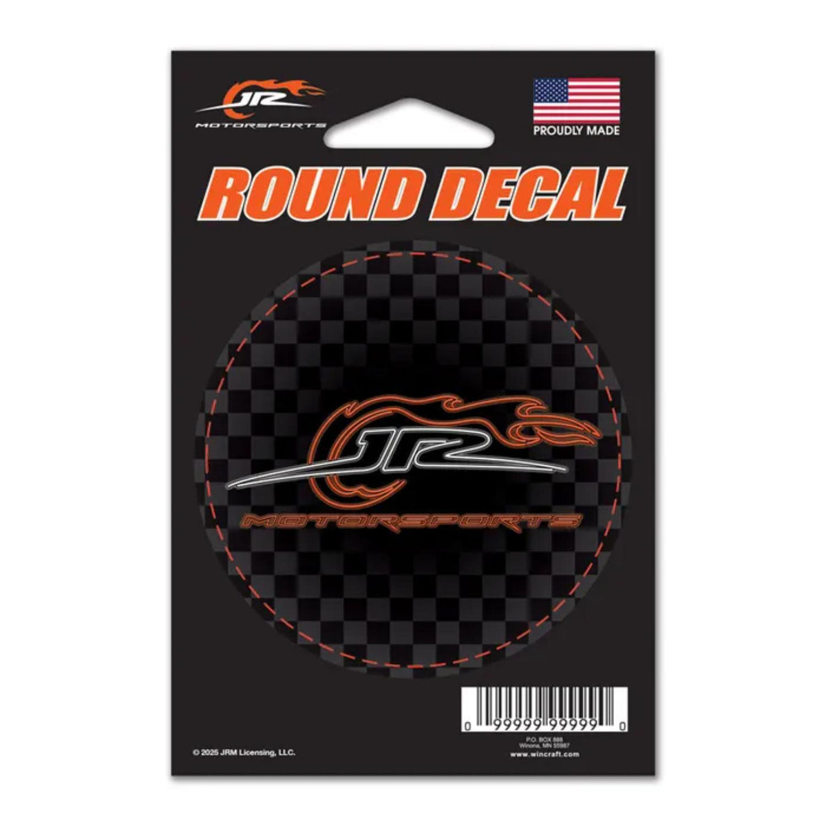 JR Motorsports 3" x 3" Round Vinyl Decal