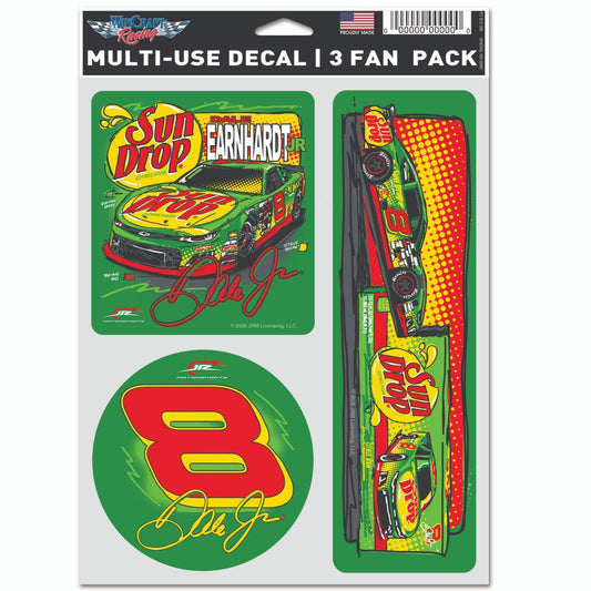 Dale Earnhardt Jr. #8 2026 Sun Drop 3 Pack Decal Set