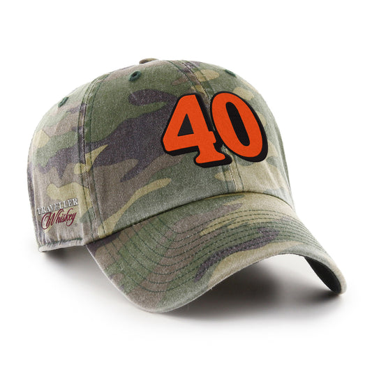 Justin Allgaier #40 Traveller Whiskey Camo '47 Brand Clean Up Hat