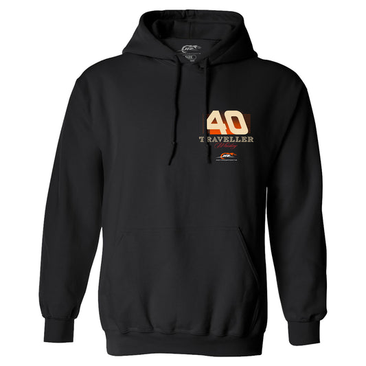 Justin Allgaier #40 Traveller Whiskey Black Hoodie