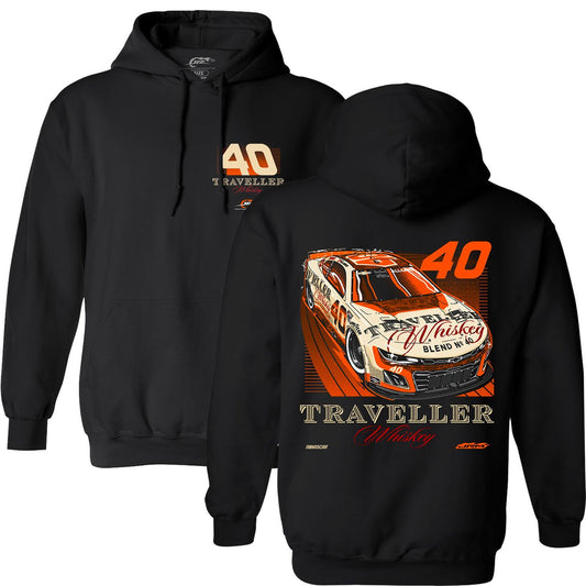 Justin Allgaier #40 Traveller Whiskey Black Hoodie