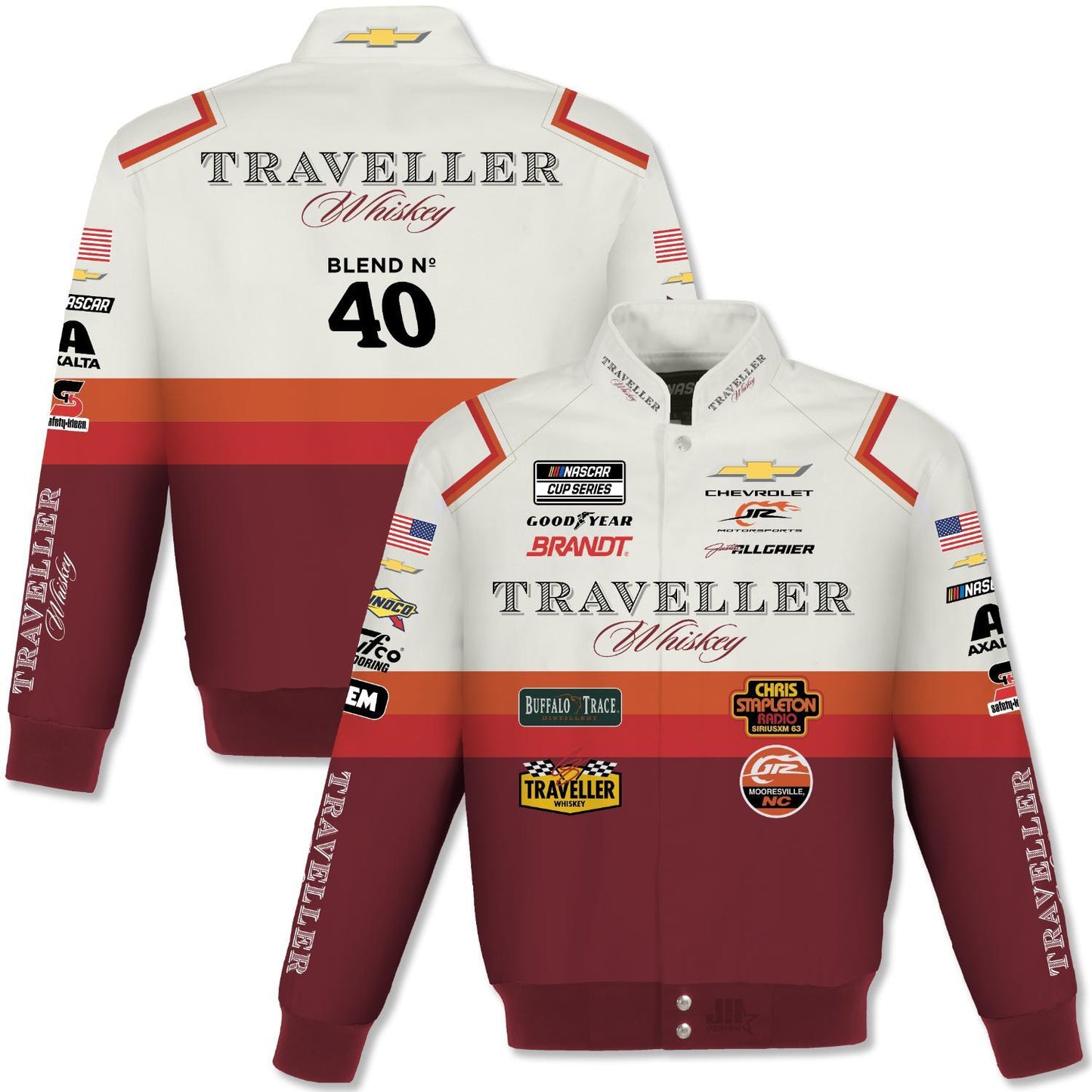 Justin Allgaier #40 Traveller Whiskey Uniform Twill Jacket