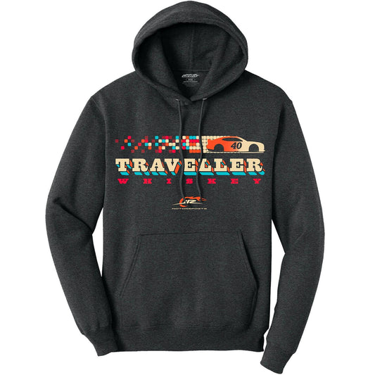 Justin Allgaier #40 Traveller Whiskey Black Heather Hoodie