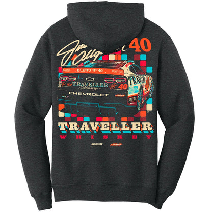 Justin Allgaier #40 Traveller Whiskey Black Heather Hoodie