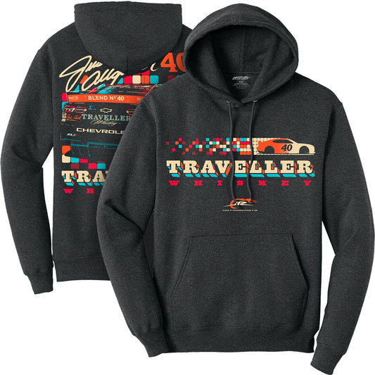 Justin Allgaier #40 Traveller Whiskey Black Heather Hoodie