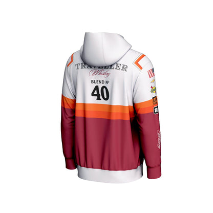 Justin Allgaier #40 Traveller Whiskey Sublimated Hoodie