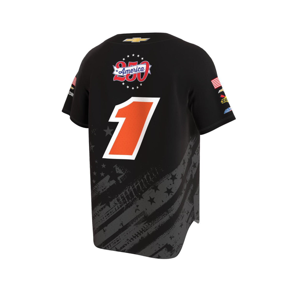 Carson Kvapil #1 Patriotic Bass Pro Shops Sublimated Baseball Jersey