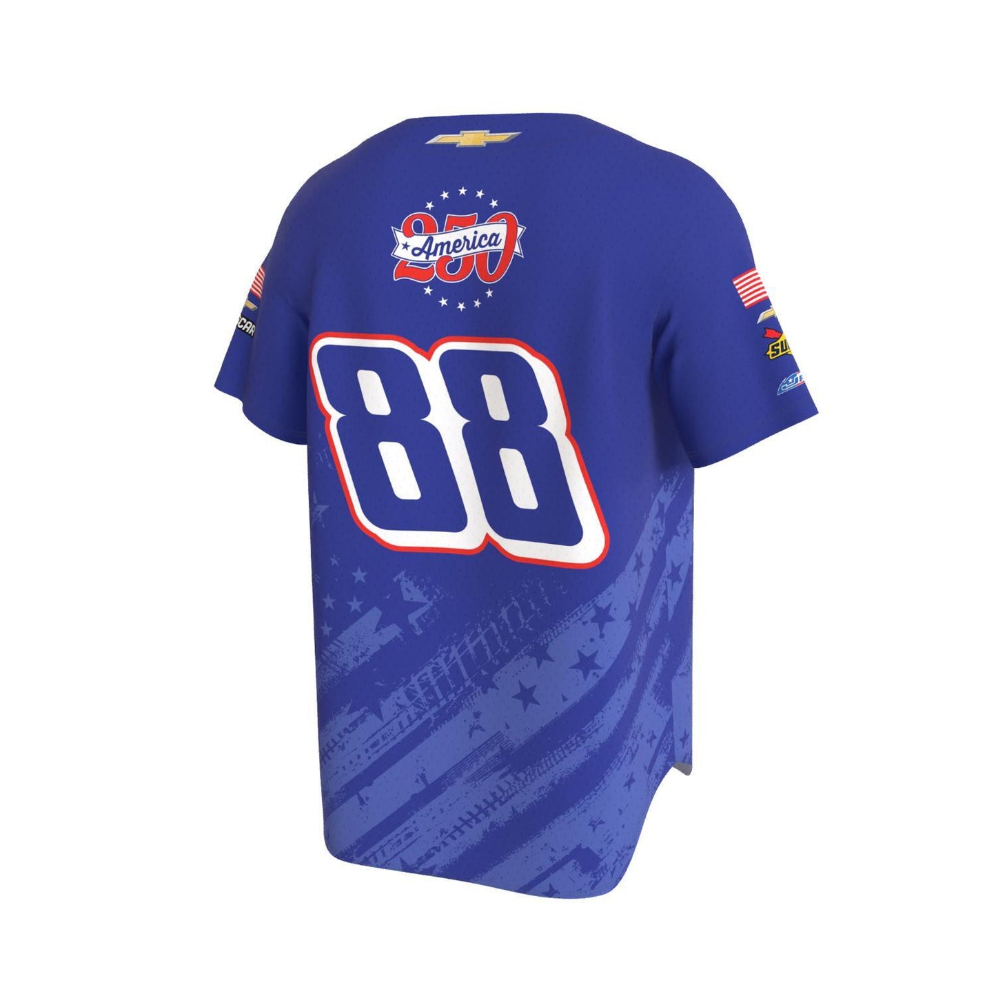 Rajah Caruth #88 Patriotic HendrickCars.com Sublimated Baseball Jersey