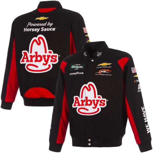 JR Motorsports Arby's JH Design Black Twill Jacket