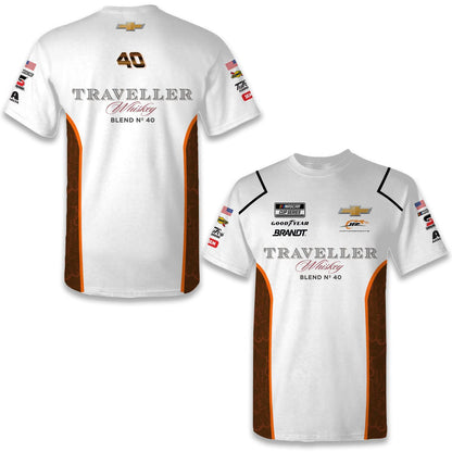 Justin Allgaier #40 Traveller Whiskey Uniform T-shirt