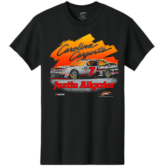 Justin Allgaier #7 Carolina Carports Racing Tour T-shirt