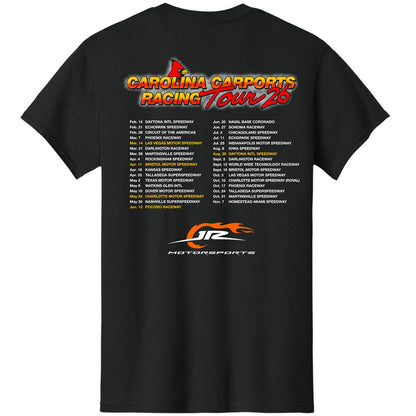 Justin Allgaier #7 Carolina Carports Racing Tour T-shirt